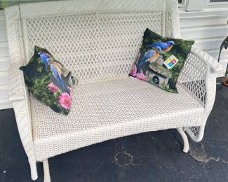 Wicker Porch Rocker