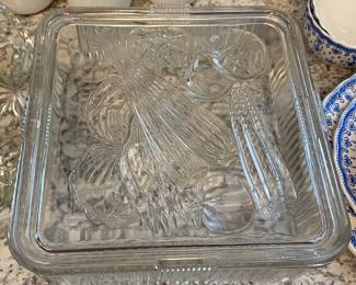 Large Glass Refrigerator Dish