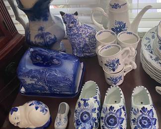 Blue and White Porcelain and China