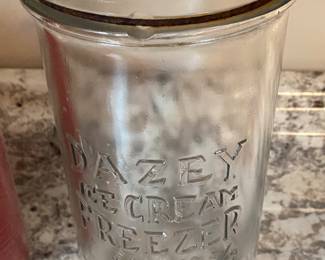 Old Dazey Ice Cream Freezer Jar