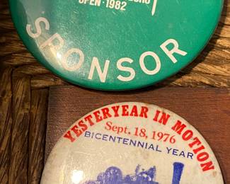GGO and Yesteryear in Motion Pinback Buttons