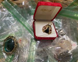 Assorted Costume Brooches and Pins