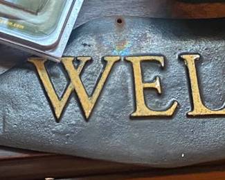 Metal Figural Whale Wall Hanging