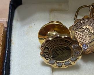 10K and 14K Gold Thomasville, N.C. Service Pins