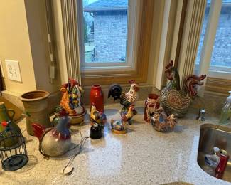 Chickens and roosters