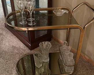 Vintage bar cart