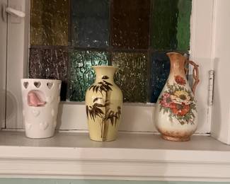 Hand painted vases