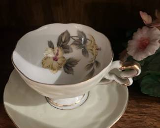 tea cups some hand painted