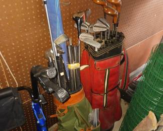 Vintage golf clubs