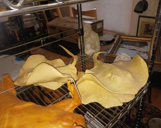 Manta ray sculptures