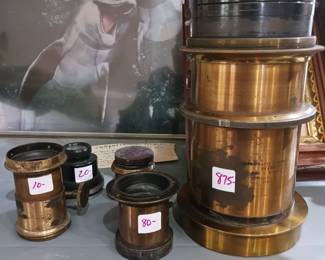 Antique camera lenses