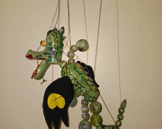 Wood Dragon marionette
