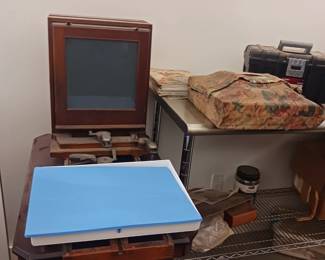 Antique camera and photography equipment