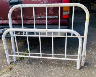 Antique iron bed