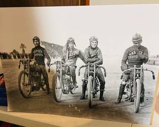 Vintage Harley riders