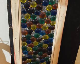 Custom made glass wall hanging