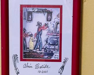 Alvin Batiste framed art