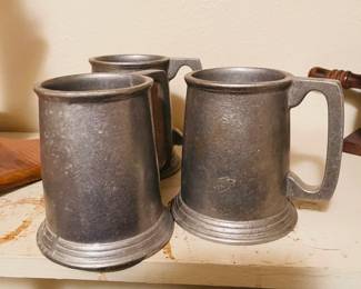 Armetel pewter mugs
