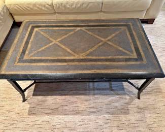 Stone Top/Iron base (50" Long, 30" Wide, 20" Tall)