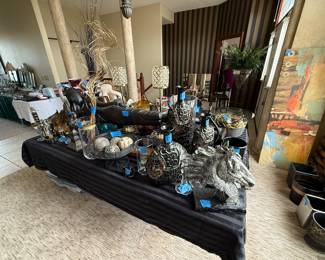 Candles, Drink Mixing tools, Wall and Mantle decor