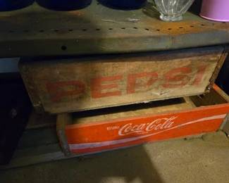 PEPSI COCACOLA BOTTLE CRATES GARAGE