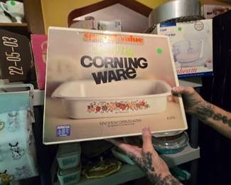 CORNING WARE SPICE OF LIFE CASSEROLE NIB KITCHEN