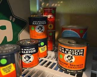 SIR WALTER RALEIGH TOBACCO TINS GARAGE