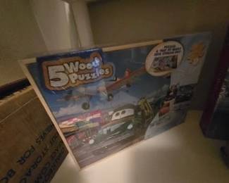 WOOD PUZZLE NIB LOWER CLOSET