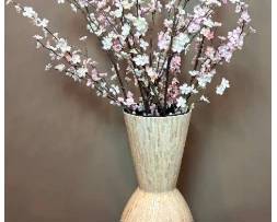 Pier One Mother of Pearl Vase Filled with Cherry Blossom Branches