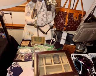 Handbags-Baggallini, Brighton, Coach, Delsey, Fancy Nancy, Hobo, Jen & Co., Kenneth Cole, Tommy Bahama and Vera Bradley