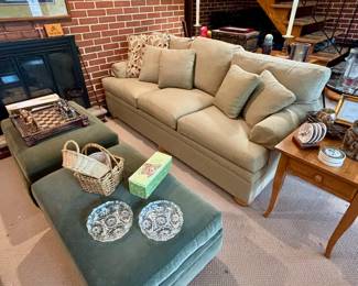 Ethan Allen Sofa with ottoman