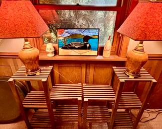 Tables and shelf units
