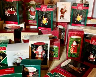 Hallmark Santa ornaments