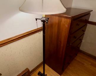 Penny Mustard Chest of drawers and floor lamp