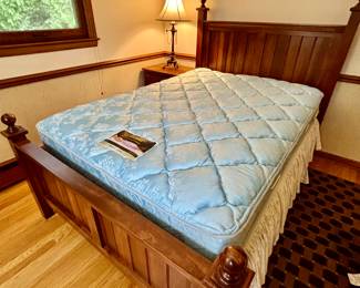Penny Mustard, full bed, mattress set, chest of drawers and nightstand