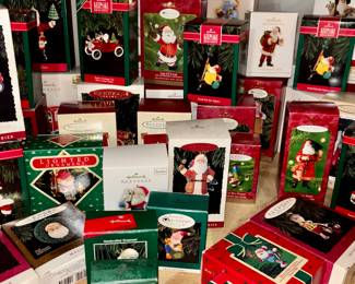 Hallmark Santa ornaments