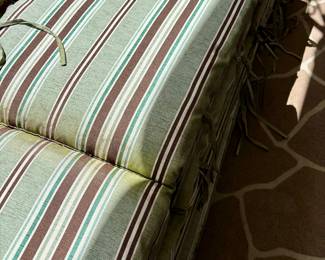 Chaise lounge cushions and pillows