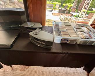 Bose wave radio and CD player and Bose Sound system with CD player