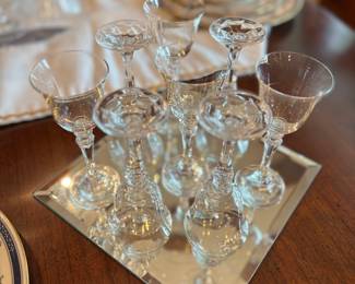 Noritake Duet crystal wine glasses