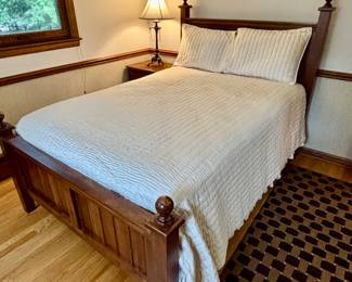 Penny Mustard Full bed, nightstand and chest of drawers