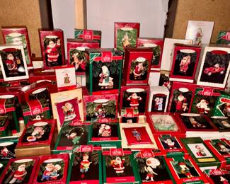 Hallmarks Santa ornaments