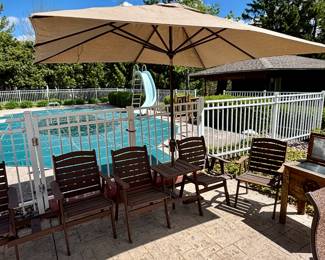 Rectangular Treasure Garden umbrella