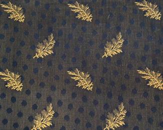 Fabric detail on dining chairs