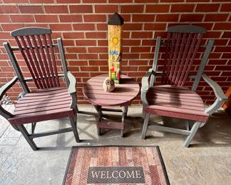 Amish composite table and chairs