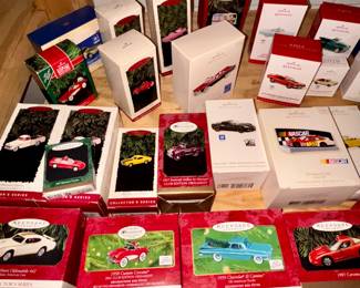 Hallmark Collector cars ornaments