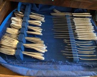 Sterling flatware set