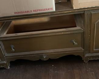 Buffet side table, has all drawers, solid wood