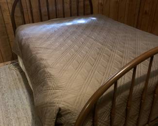 Metal double bed frame and matresses