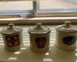 3 sets of sugars for railroad sets