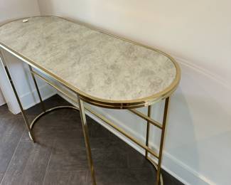 D71 - $175. Bombay Lulu's Bar - Standing Desk, Work Surface. Measures 53" wide x 20.5" deep  x 36.5" tall. 